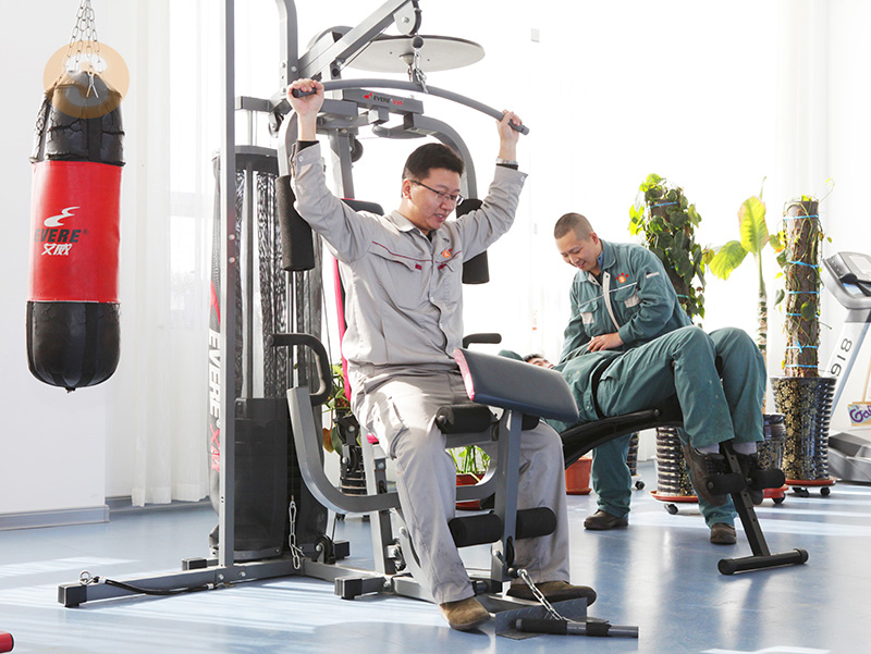 健身しています。 